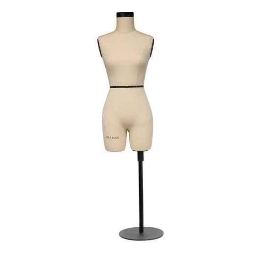 DE-LIANG Half Scale Dress Form 1:2 Size Sewing Half Size Mannequin Not Fully Pinable Dressmaker Dummy Female Torso Tailor Model for Draping,Size 6 Model DE-LIANG