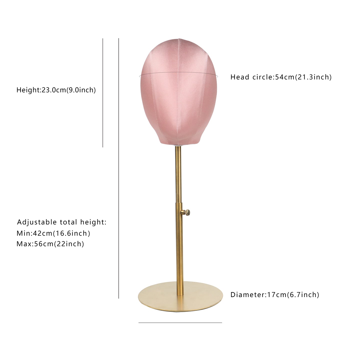Velvet/Satin Mannequin Head Wig Hat stand,Female Maniqui,Fabric Cloth Headpiece Jewelry Display Props Head Block Foam Dress Form Model DE-LIANG