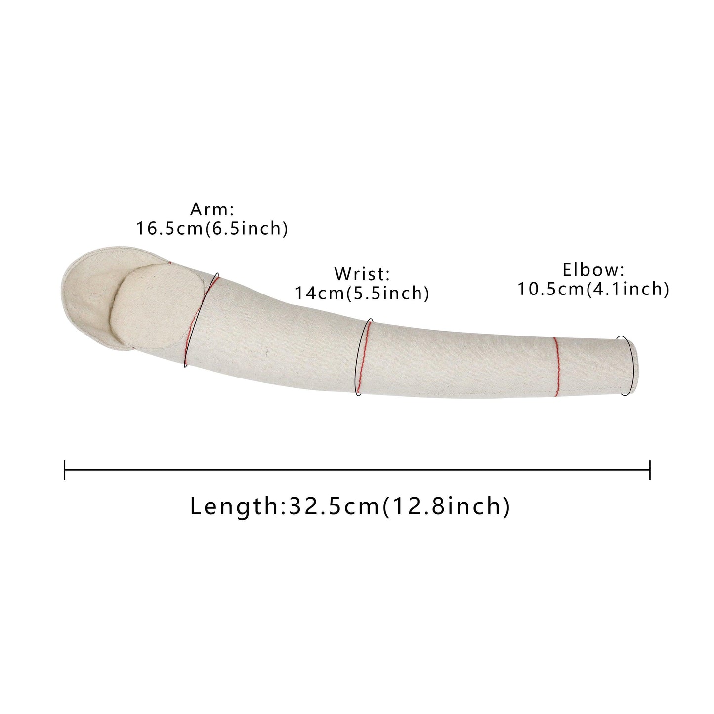 DE-LIANG Half Scale Dress Form Male Mannequin Arm Cotton Soft Arms dress form use, Fully Pinnable, Perfect handmade, 32.5cm DE-LIANG