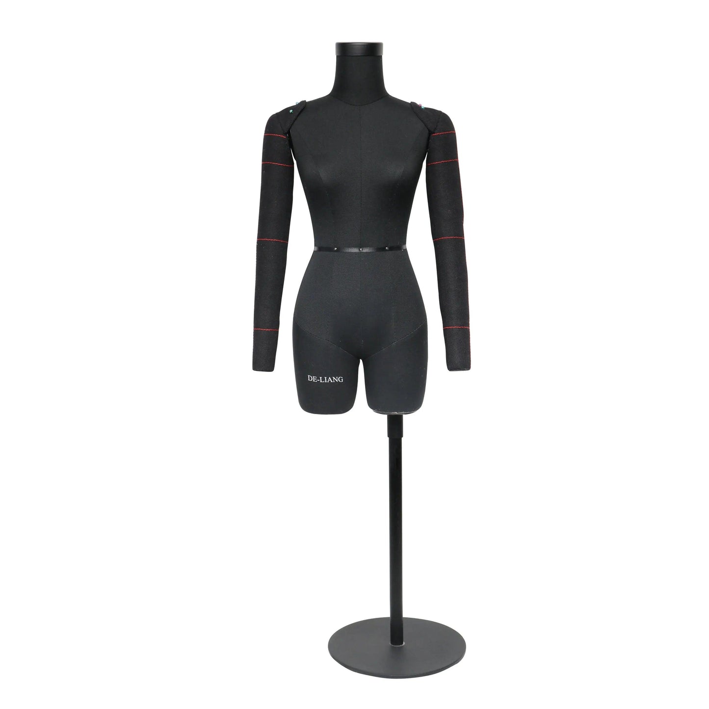 Black SIZE 6 Half Scale Dress Form for Sewing(Not Adult Size)1/2 Mini Fitting Mannequin 43cm Body Height, Female Torso Tailor Model DE-LIANG