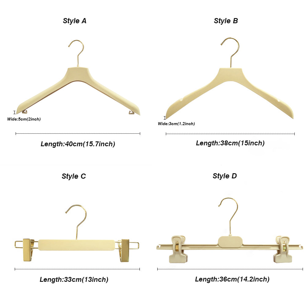 Luxury Wedding Dress Hangers,Flocking Non-slip Non-trace Hanger with Clips,Clothing Store Custom Style for Bridal Clothes Display DE-LIANG