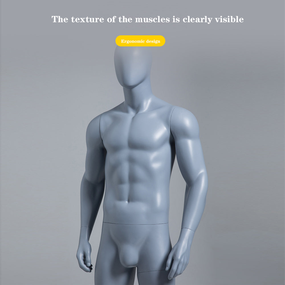 Full Body Male Female Running Sport Mannequin, High Quality Half Body Women Men Mannequin With Base Clothes Display Sports Model Stand DE-LIANG