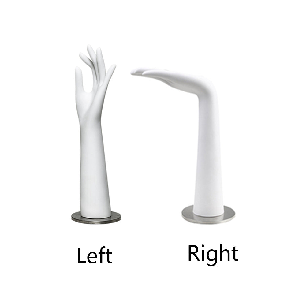 Vintage White Mannequin Hand,Female Right and Left Hands  Model for Jewelry Display,Wig Hat Stand,Headphone Stand Head,Dress Form Mold Dummy DE-LIANG