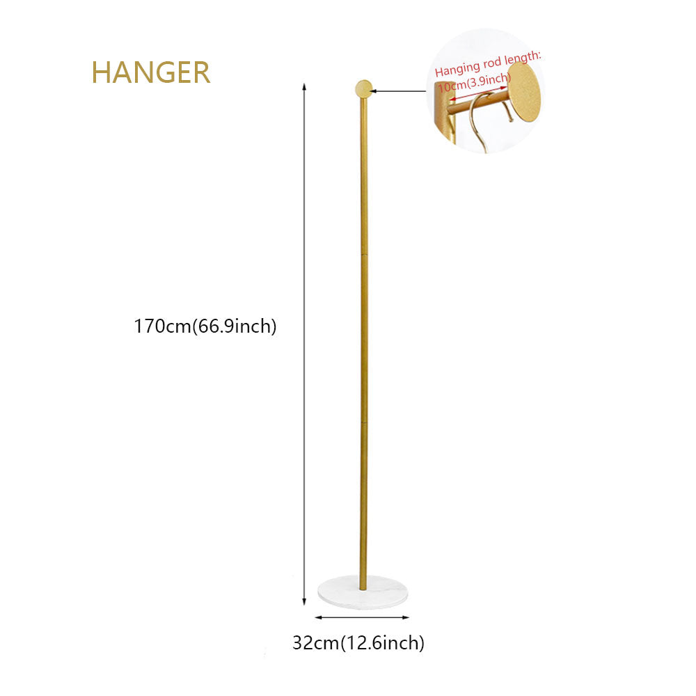 Shopping Mall Window Display Rack,High Grade Clothing Shop Decoration Props Torso, Golden Metal Rack for Shoes and Bags Display DE-LIANG