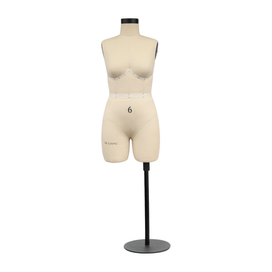 DL266B Half scale dress form 1/2 US Woman plus size 6, height 45.5cm lingerie bust dressmaker dummy tailor 1:2 slim bust sewing mannequin DE-LIANG
