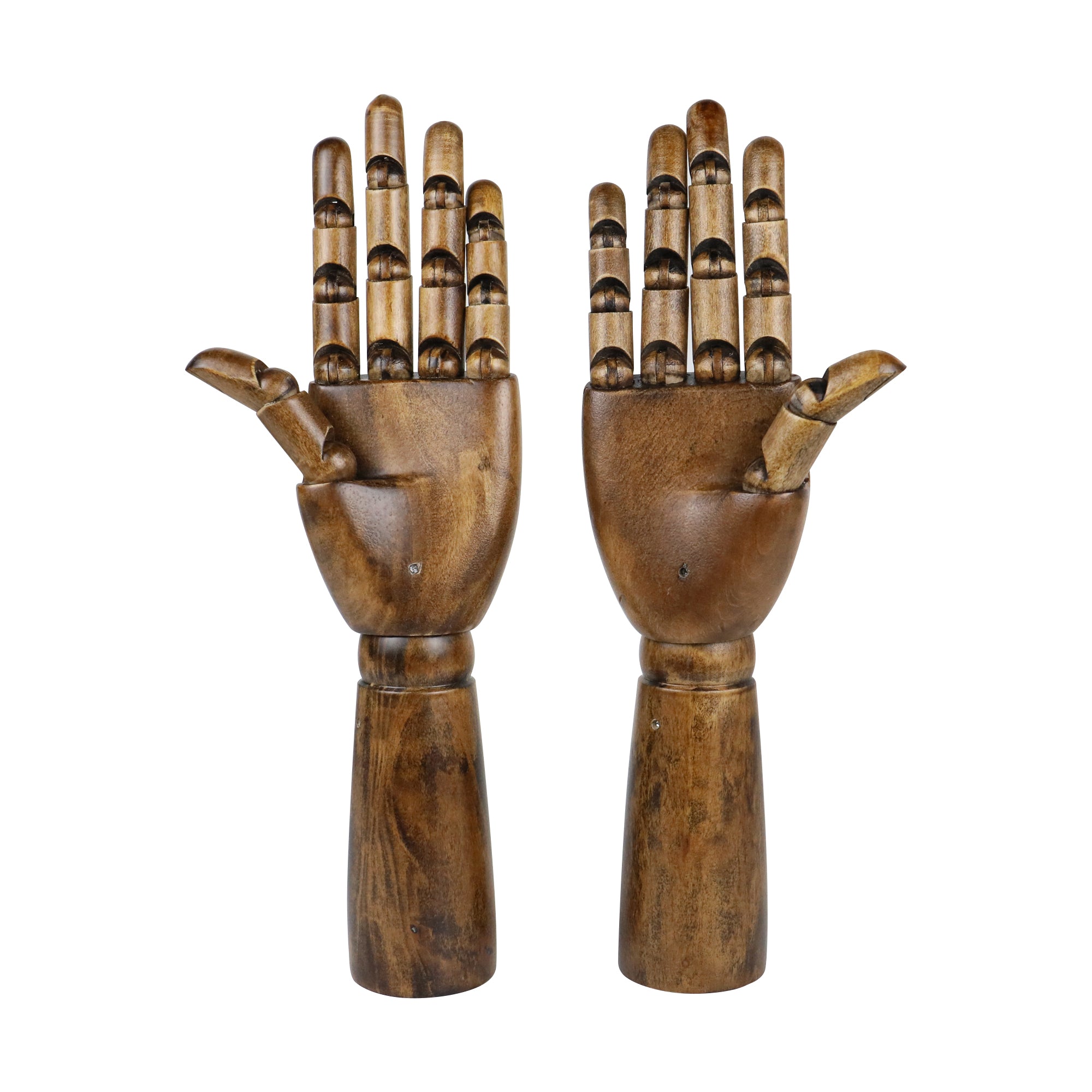 Practice Hand for Acrylic Nailsplastic Right Hand Mannequin,wood Grain  Effect Fingers Manikin Hand Model, Jewelry Display Props Ring Holder -   Hong Kong