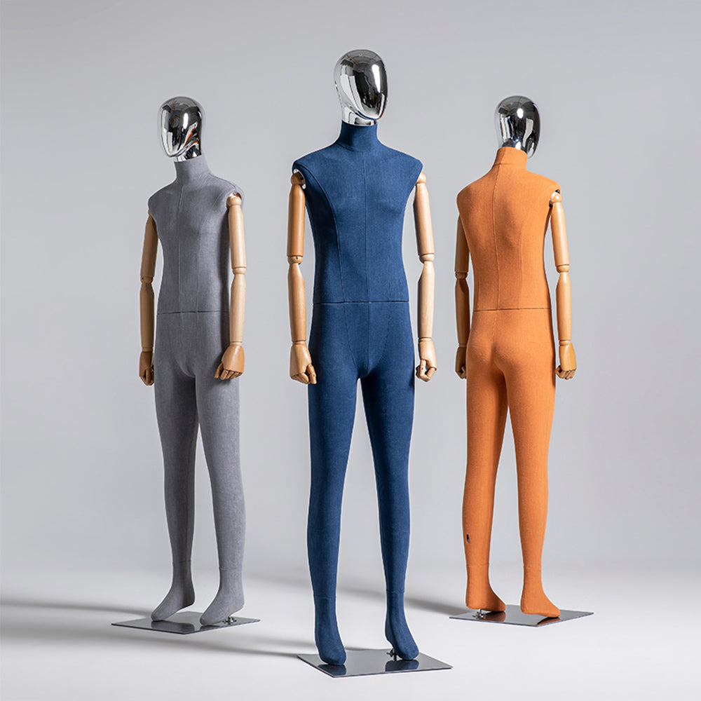 Luxury Mannequin Full Body Torso,Male Dress Form Model Props with Plat –  De-Liang Dress Forms