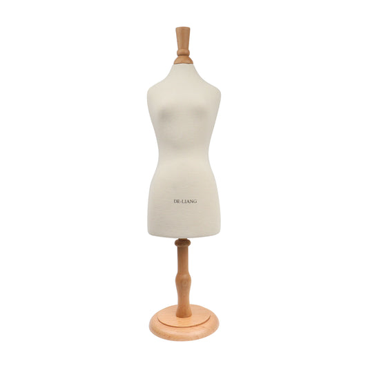 DE-LIANG Clearance Sales half scale mini dress form mannequin for sewing, clothing female torso mannequin, dressmaker dummy fully pin foam pattern DE-LIANG