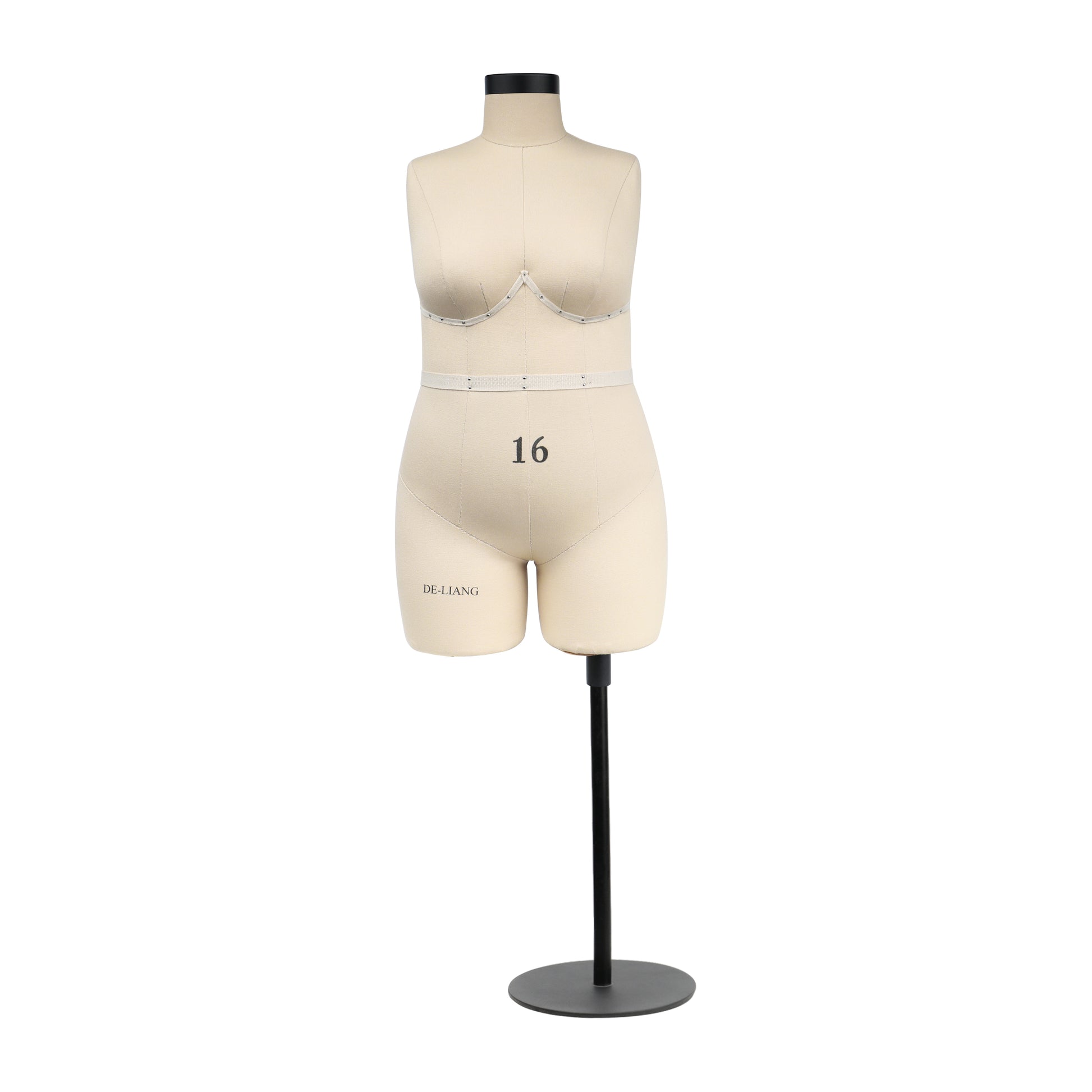 DE-LIANG Half scale dress form, DL268 plus size 16 woman mannequin, dressmaker dummy, tailor female mannequin, 16 scale miniature  NOT ADULT size. DE-LIANG