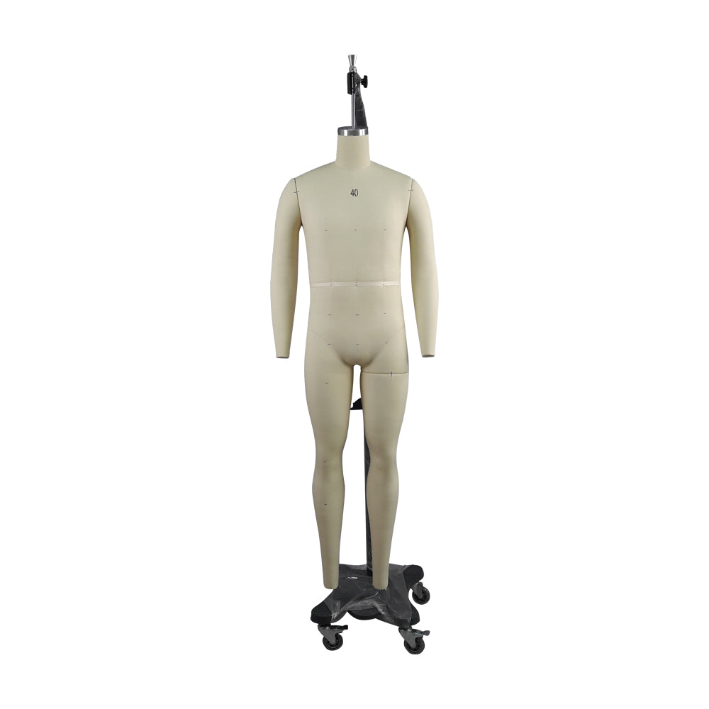 DL904 40 Size Full Body Male Tailor Dress Form Professional Standard Dressmaker Dummy for Sewing, Pattern Draping Mannequin DE-LIANG