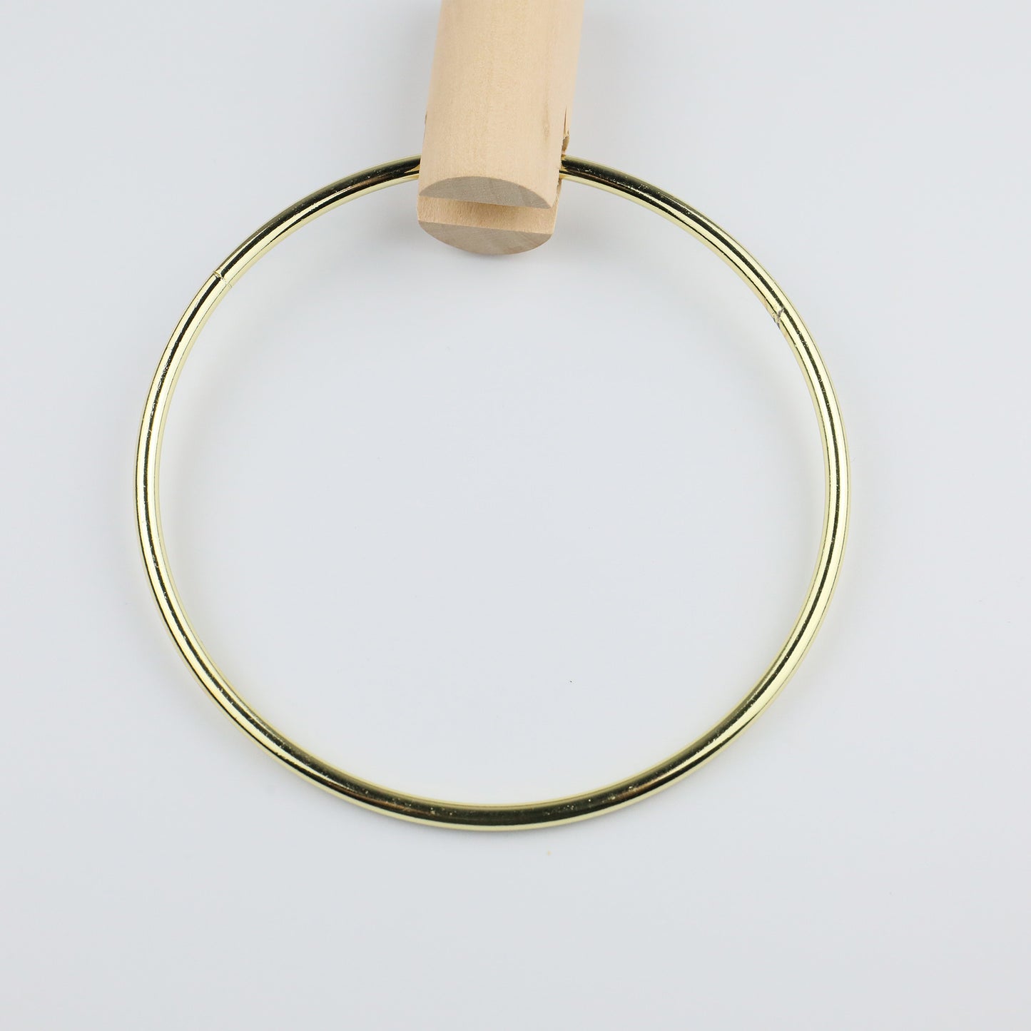 Solid Wood Metal Round Hook, Clothing Store Multifunctional Hooks for Jeans/Pants, Bathroom Towel Metal Clips,Scarf Hangers Racks Hook DE-LIANG