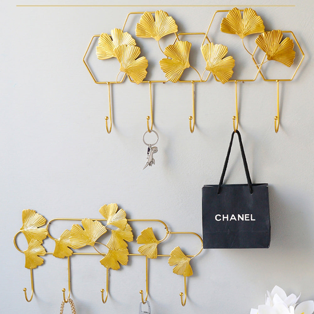 Beautiful elegant metal hooks, home decor hooks, nature hooks, wall hooks, Gold hook leaf hook, hanging hook, key hook, coat hook DE-LIANG