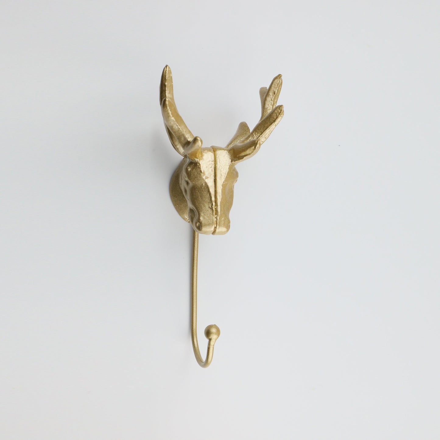 Creative Modern Deer Hooks,Golden Animal Decorative Single Hook,Coat Hanger Hooks for Clothing Store Wall Display,Bag/Bathroom Towel Holder DE-LIANG