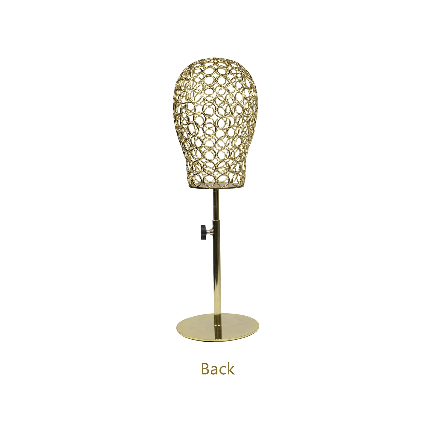 Steel Wire Frame Hollow Metal Mannequin Head Torso Display Hat Props Fishtail Dress Form Decorative Stand Display , Wig Display Props Head DE-LIANG