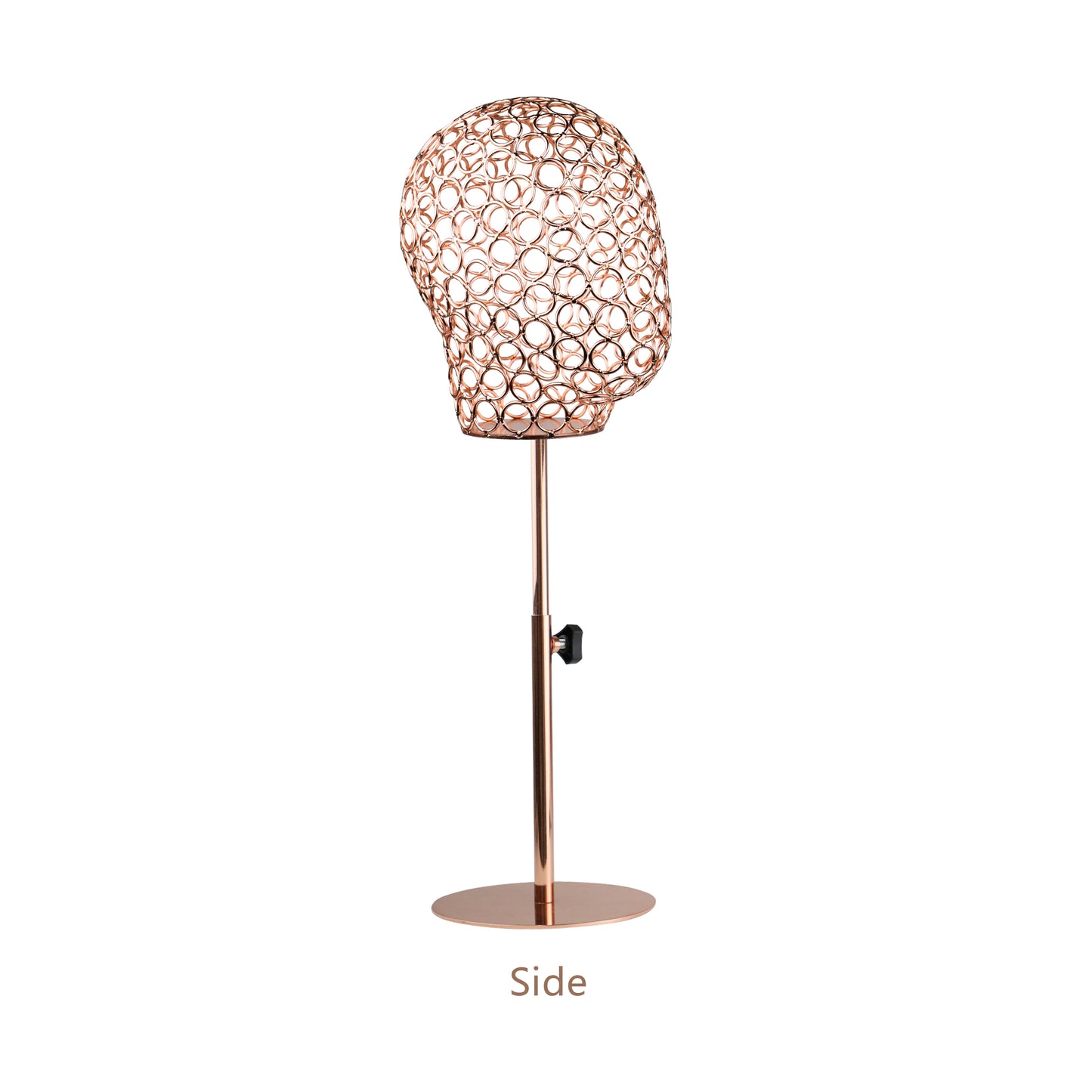 Metal Mannequin Head, Steel Wire Frame Hollow Head,Torso Display Hat Props Fishtail Dress Form Decorative Stand Display , Wig Display Props Head DE-LIANG