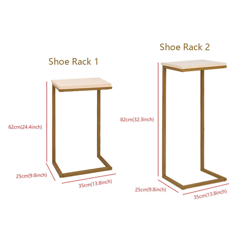 Shopping Mall Window Display Rack,High Grade Clothing Shop Decoration Props Torso, Golden Metal Rack for Shoes and Bags Display DE-LIANG