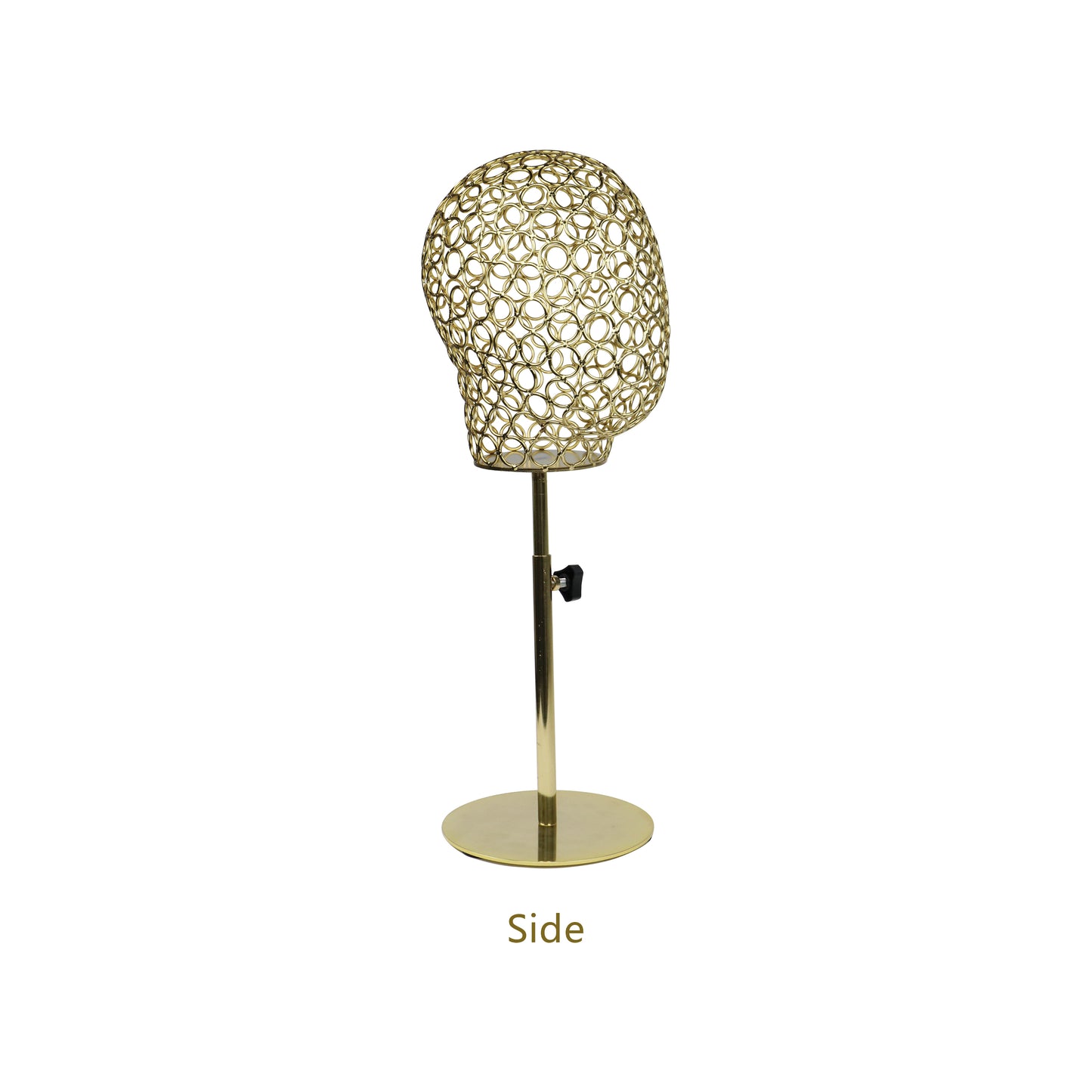 Steel Wire Frame Hollow Metal Mannequin Head Torso Display Hat Props Fishtail Dress Form Decorative Stand Display , Wig Display Props Head DE-LIANG