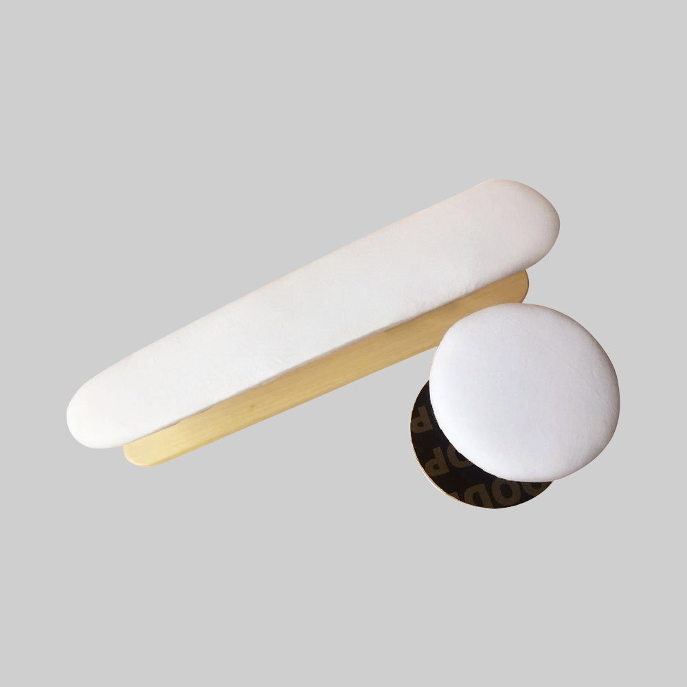 DE-LIANG Solid Wood Tailor Pressing Board,Multifunctional Round Stool Ironing for Sleeve/Bodices,Mini Dress Form Household Long Ironing Table DE-LIANG