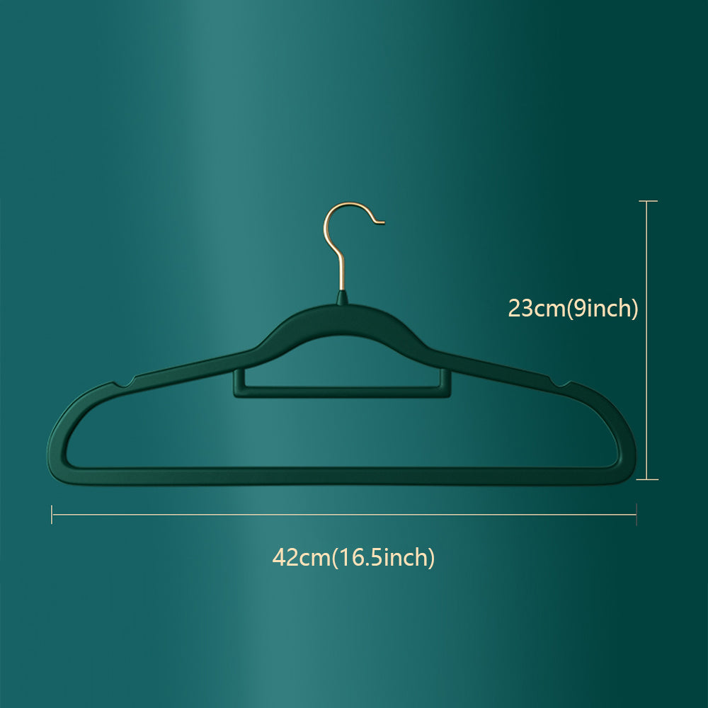 Luxury Velvet Clothes Hangers,Household Clothing Haning Rack, Non-slip Shoulder No Trace Dry and Wet Dual Use Wardrobe Hanger DE-LIANG