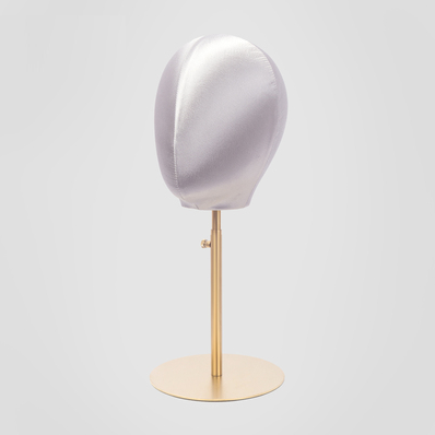 Velvet/Satin Mannequin Head Wig Hat stand,Female Maniqui,Fabric Cloth Headpiece Jewelry Display Props Head Block Foam Dress Form Model DE-LIANG