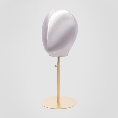 Velvet/Satin Mannequin Head Wig Hat stand,Female  Maniqui,Fabric Cloth Headpiece Jewelry Display Props Head Block Foam Dress Form Model DE-LIANG