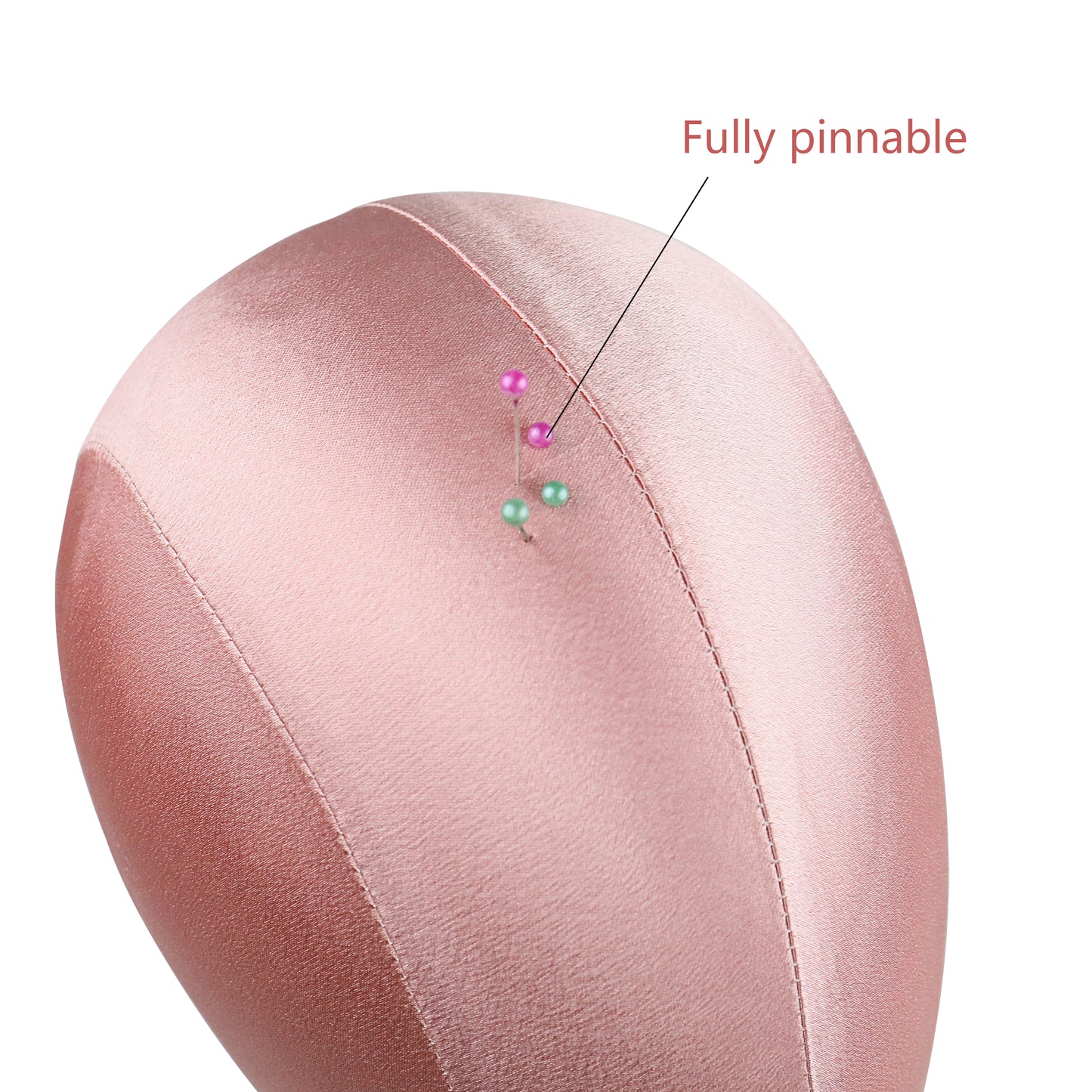 Velvet/Satin Mannequin Head Wig Hat stand,Female Maniqui,Fabric Cloth Headpiece Jewelry Display Props Head Block Foam Dress Form Model DE-LIANG