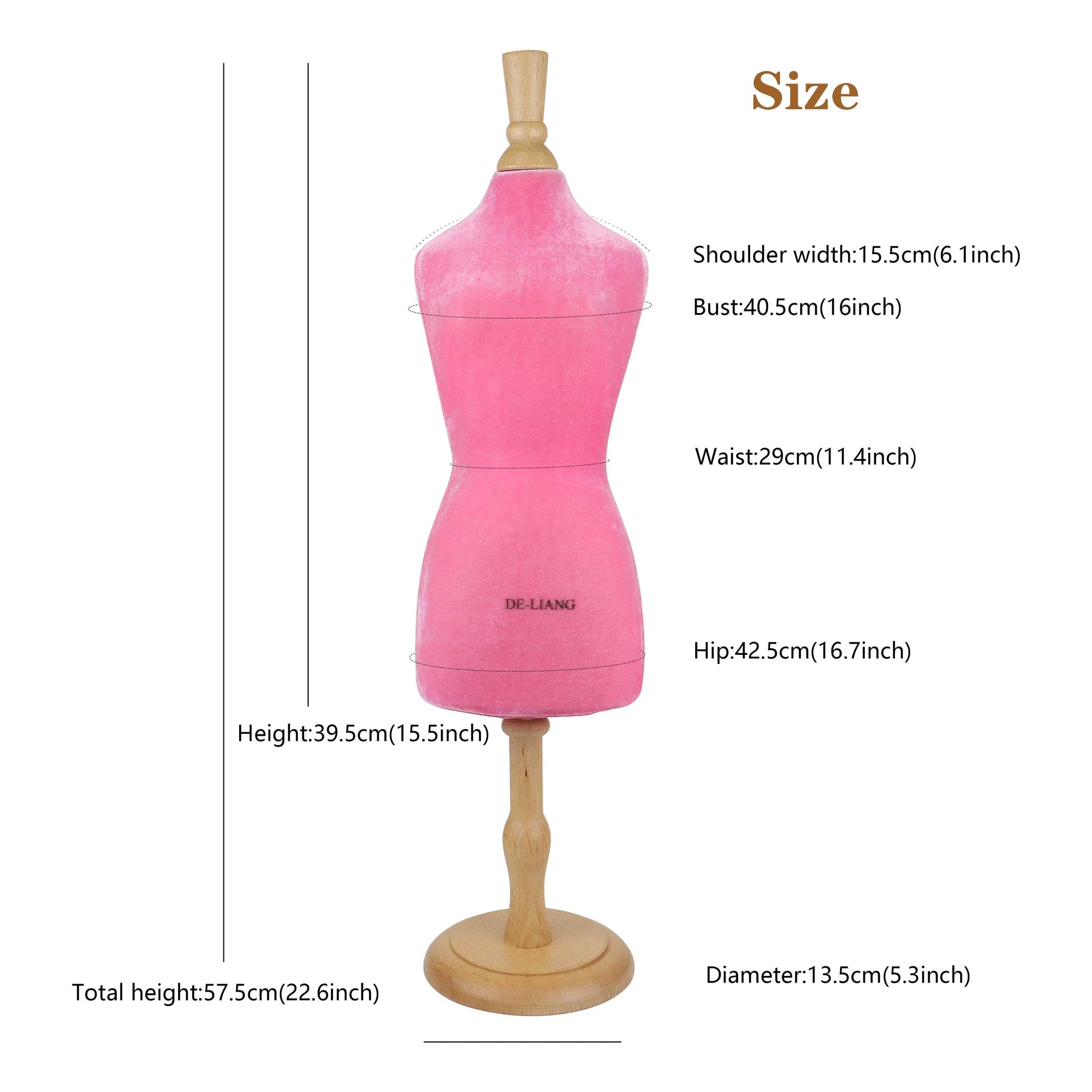 DL802 Dress form,Mini Display mannequin,table window jewelry display props,fully pinnable foam dressmaker dummy DE-LIANG