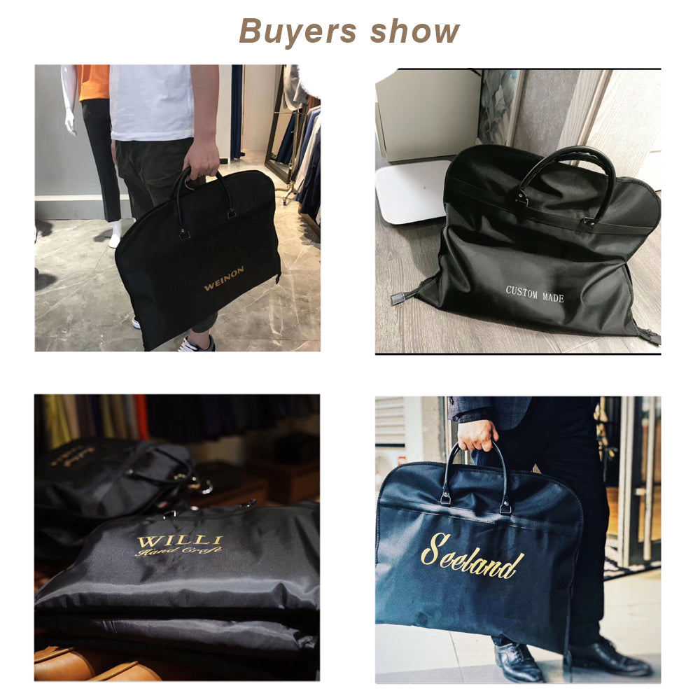 Fashion Black Suit Bag ,Portable Suit Dust Cover Travel Clothes Dust Bag, Suit Storage Bag Clothing Dust Cover DE-LIANG