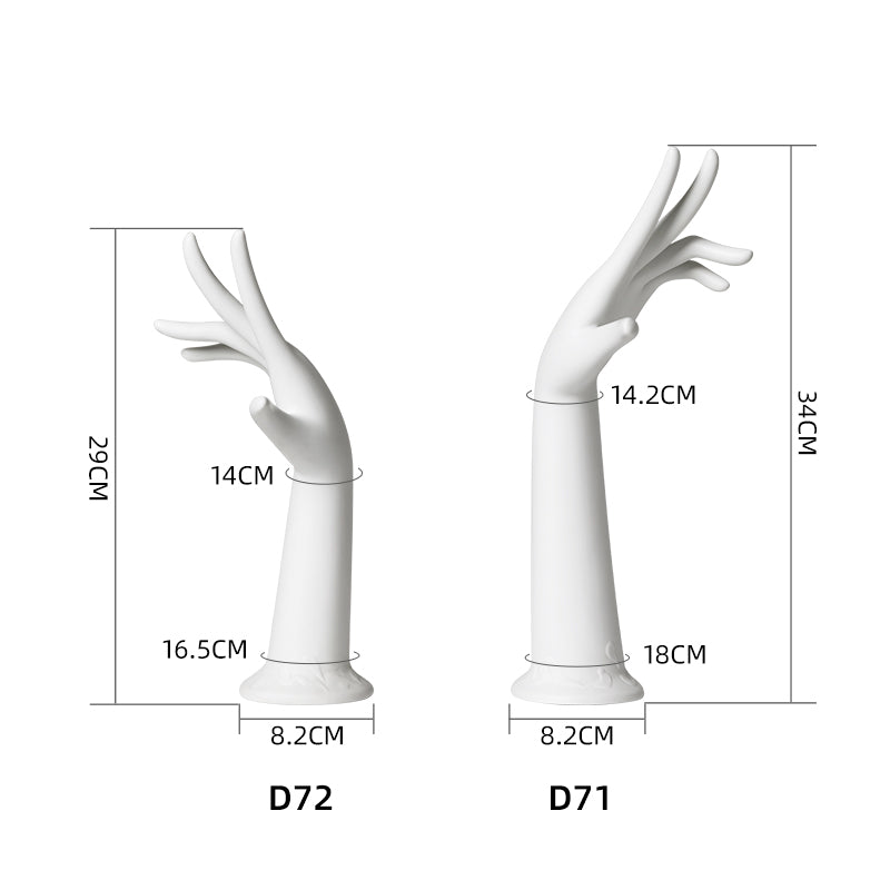 Left and Right Hand Mannequin, Hands for Nails Flexible Fingers Manikin Arms Dummy, Hand Props Artist Model Hand Display Mannequin (1pcs only not 1 pair) DE-LIANG