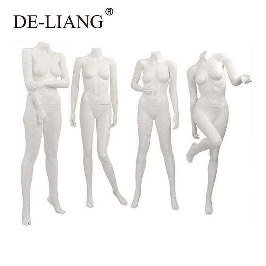 Luxury Female Mannequin Torso, Brand Window Display Props Unique Design, Fashion Slim Body White Fiberglass Woman Dress form