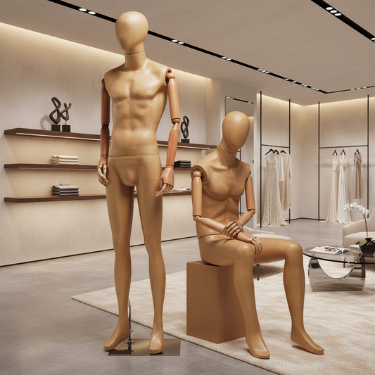 Elevate Your Boutique: The Artistic Charm of DE-LIANG Kraft Paper Full Body Mannequin