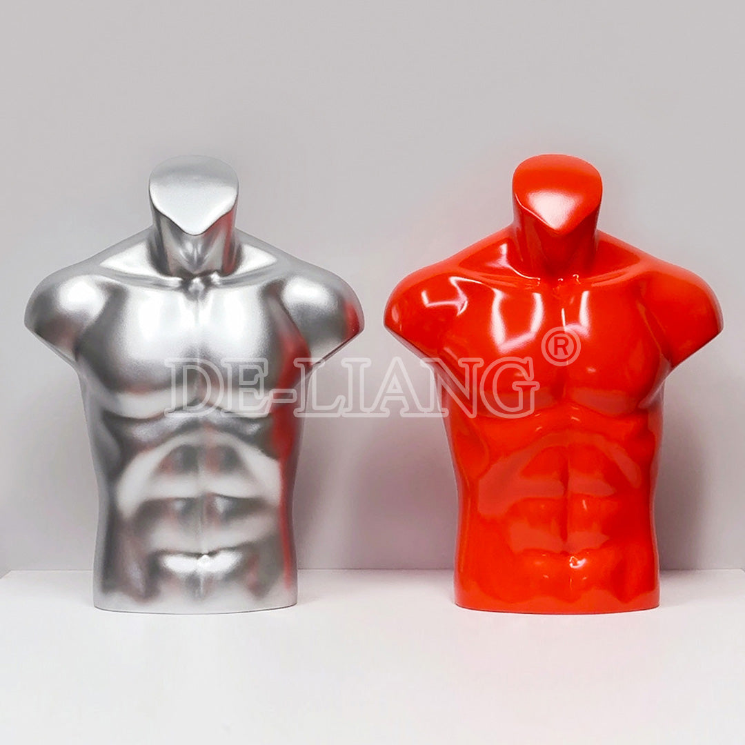 DE-LIANG Half Body Male Bust Form Mannequin: A Display with Strength and Style