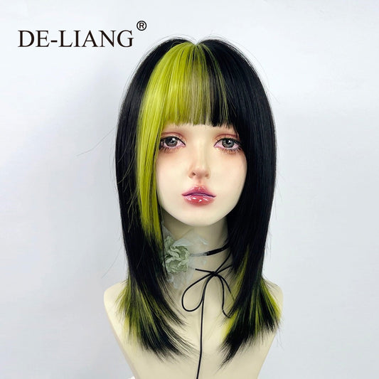 The Superlative Green Mix Black Human Wig You Need Now!