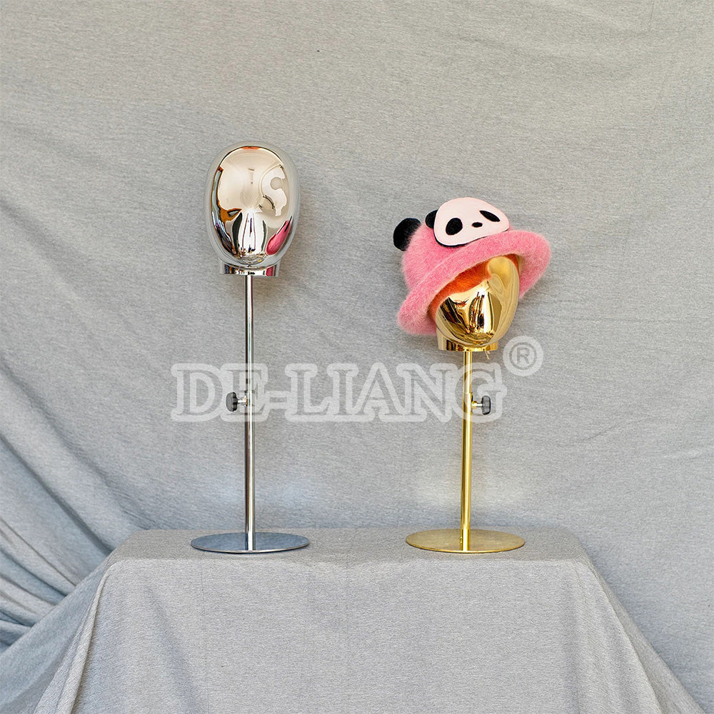 Why choose the DE-LIANG Plating Silver & Gold Mannequin Heads?