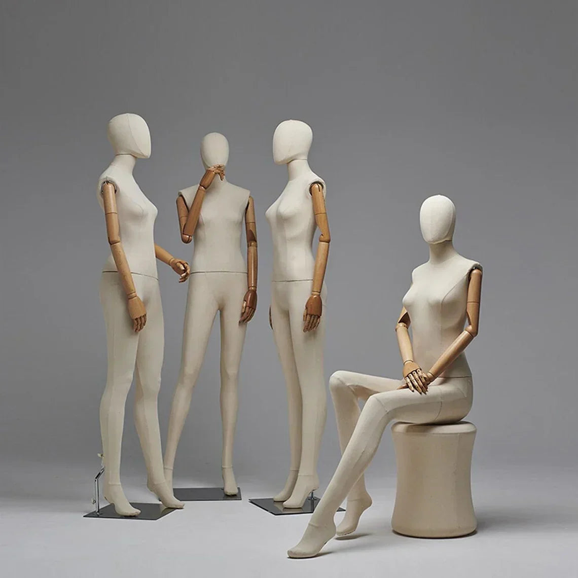 Redefine Window Display Elegance with DE-LIANG’s Full-Body Dress Form Mannequins