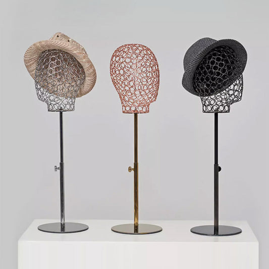 Sculptural Elegance in Display: DE-LIANG Luxury Metal Mannequin Head Stand