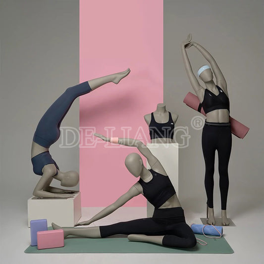 Enhance Your Sportswear Display with the DE-LIANG Adult Female Yoga Mannequin