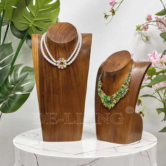 Showcasing Elegance: The DE-LIANG Fashion Wooden Necklace Display Stand