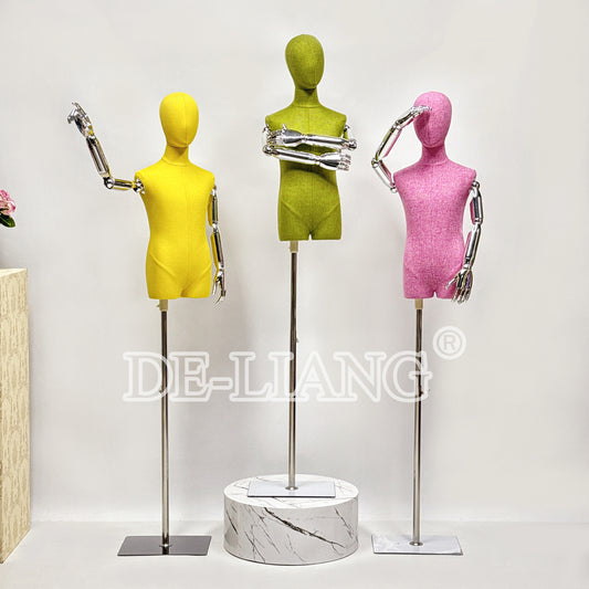 DE-LIANG Kid Half Body Mannequin: Perfect Display for Children’s Clothing