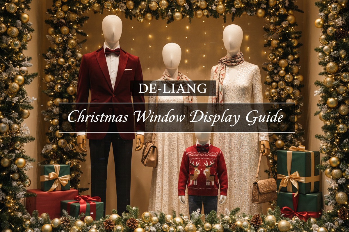 How to Create a Magical Christmas Window Display with Mannequins & Festive Fashion