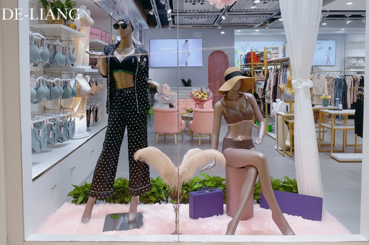 The Elegant Dialogue of Matte and Rose Gold: An Art Revolution in Lingerie Display