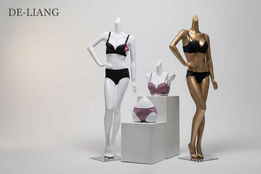 The Elegant Art of White and Gold: The Perfect Lingerie Display Solution