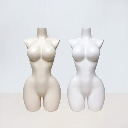 DE-LIANG Big Bust Slim Waist Curvy Half Body Mannequin for Lingerie Swimwear Display