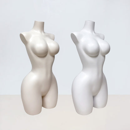DE-LIANG Big Bust Slim Waist Curvy Half Body Mannequin for Lingerie Swimwear Display