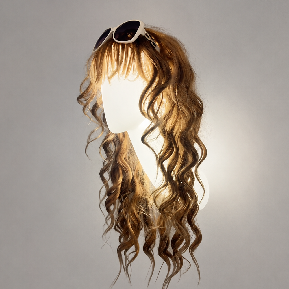 DE-LIANG Wall-Mounted Mannequin Head with Long Neck & LED Option
