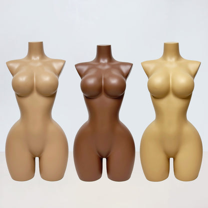 DE-LIANG Big Bust Slim Waist Curvy Half Body Mannequin for Lingerie Swimwear Display
