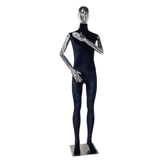 Black Velvet Male Full Body Mannequin