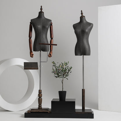 DE-LIANG Full Body Female Mannequin with Removable Head & Spring Arms | Boutique Wedding Dress Display