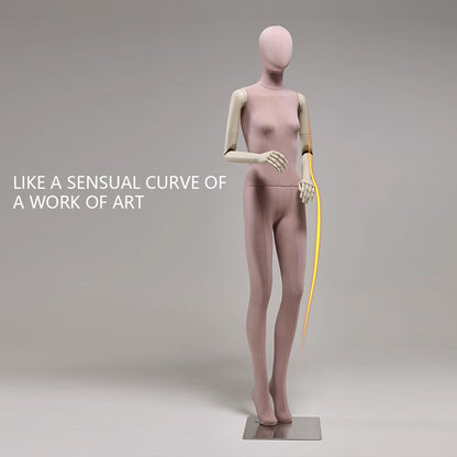 Colorful Suede Female Full Body Mannequin