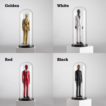 DE-LIANG Mini Male Mannequin Full Body,Colorful Men Dress Form Office Home Decoration,Window Display Miniature Suit Mannequin Man Dummy